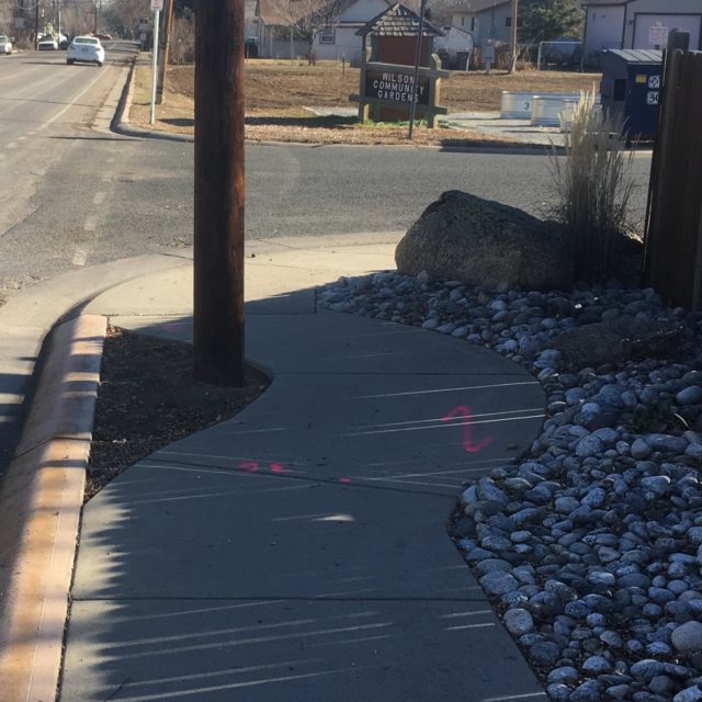 I like this... a zig, a zag, an intersection, and then no sidewalk at all.